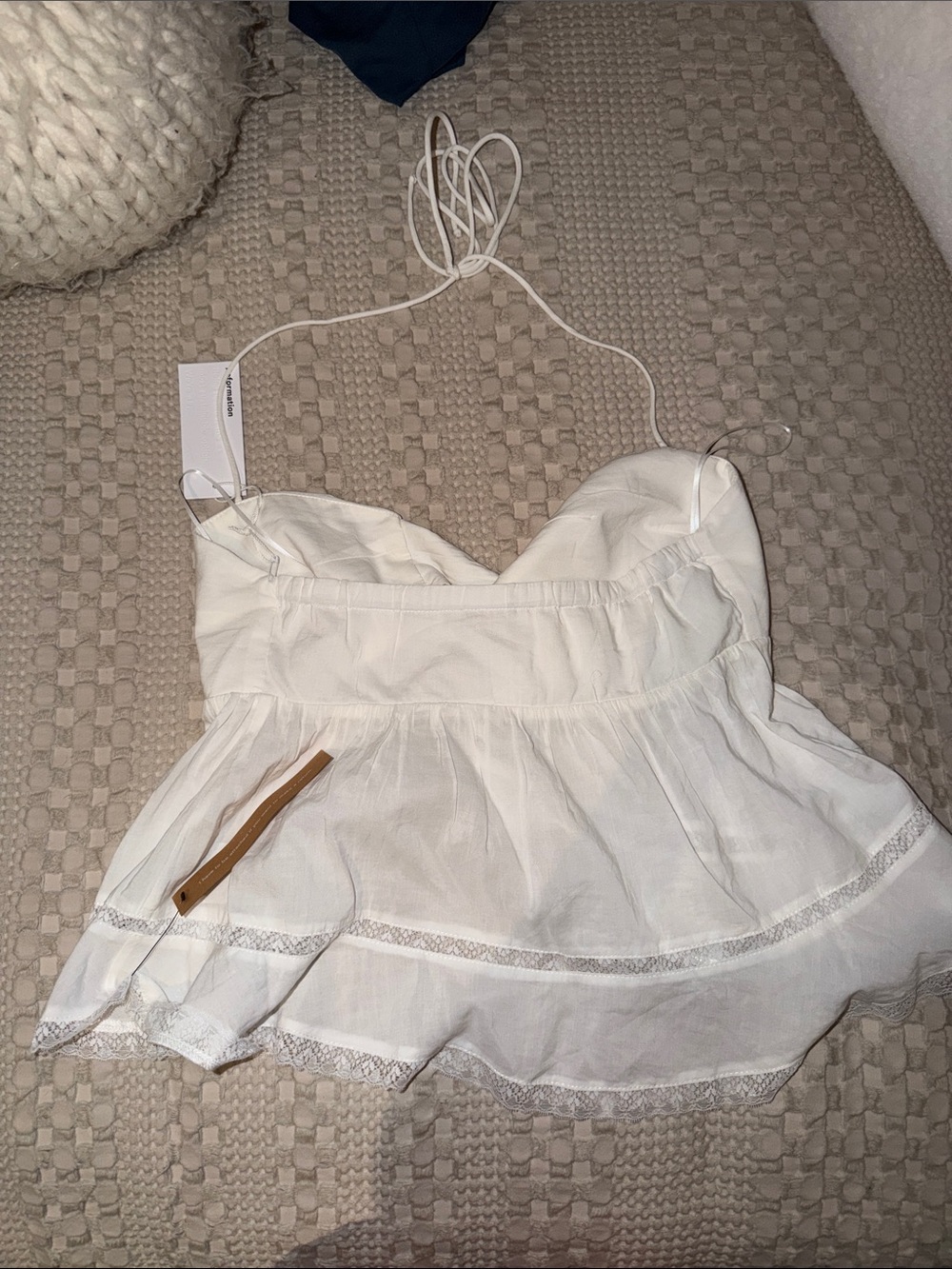 NWT Reformation Aubree Halter Top - Picture 3 of 4